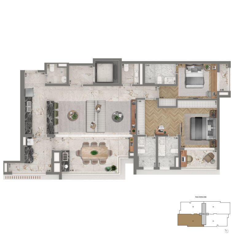 PLANTA TIPO OPCAO 02 139m² FINAL 04
