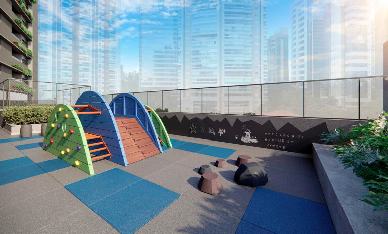 Ampère Brooklin-Perspectiva ilustrada do Playground