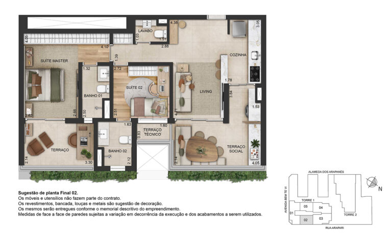 Bem Moema-Apartamento decorado de 80m² com caixilho
