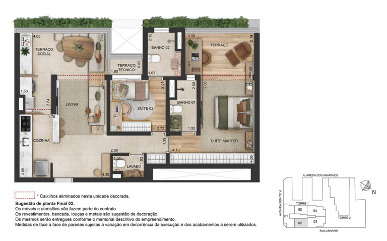Bem Moema-Apartamento decorado de 80m² sem caixilho
